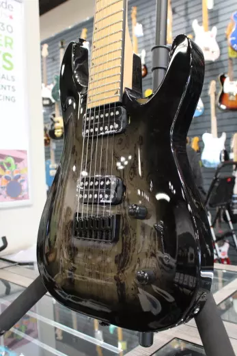 Jackson Guitars - JS Series Dinky Arch Top JS32-7 DKA HT, Caramelized Maple Fingerboard - Trans Black Burst 2
